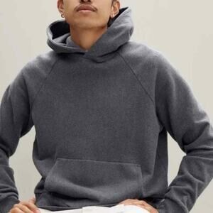 Everlane The Track Organic Cotton Men’s Pullover Hoodie Size Small Gray NWT